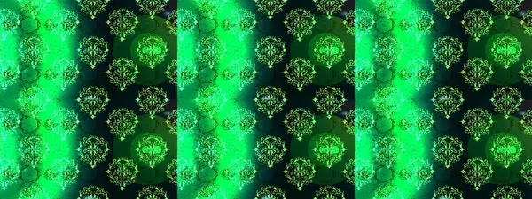 Raster - stok. Yeşil, mavi ve siyah çiçekli kusursuz desen, suluboya çiçek deseni, şirin çiçek, duvar kağıdı, kart veya kumaş için fayanslı.