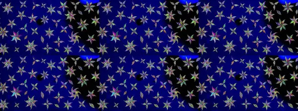 Güzel karalamalı çiçek desenli çizim. Raster illüstrasyonu. Küçük çiçekteki sevimli çiçek deseni. Güzel kumaş deseni.