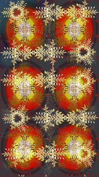 Güzel soyut kar tanesi raster tasarımı. Yeni yıl kar tanesi. Düz kar karalama ikonları, kar taneleri silueti kahverengi, gri ve kırmızı renkler Noel afişi için, kartlar.