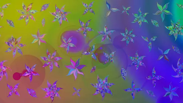 Çiçek desenli raster, mor çizgi grafik desenli soyut raster arkaplan. Modern stil dokusu.