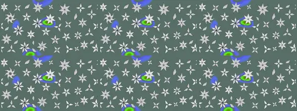 Ağaç dallı bahar çiçekleriyle desen, çiçek siluetiyle nötr renkler. Raster deseni.