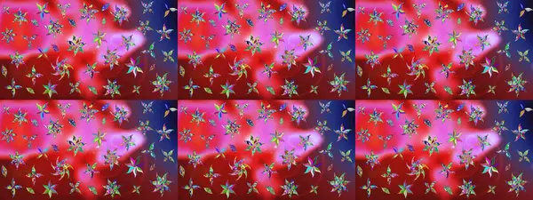 Çiçekler suluboya eskiz deseni. Raster Stili kumaş deseni.