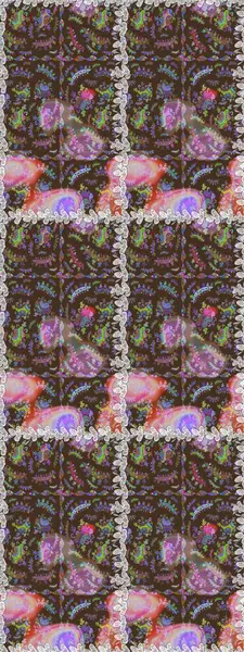 Küçük çiçekte güzel bir desen. Moda baskıları için zarif bir şablon. Küçük renkli çiçekler. Kahverengi ve nötr çiçekli bahar çiçekleri. Motley illüstrasyonu.