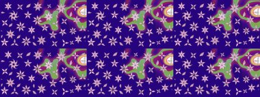 Raster illüstrasyonu. Eski moda arka plan. Güzel, parlak, pürüzsüz kumaş, tuval. Çiçek çelengi. Desen, çizim, çiçek sınırı. Kıvırcık, parlak örgü.