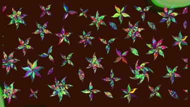 Çiçekli el çizimi çizimi deseni. Modern gelişim kahverengi raster arka plan duvar kâğıdı illüstrasyon klasik çizgili iz sürme desenli çiçekler, çiçekli süsler.