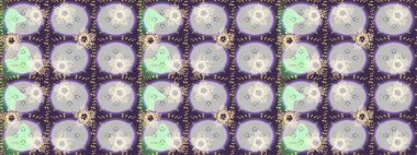 Düz dizayn. Tarafsız, mor ve gri siluet kar tanesi işareti. Raster illüstrasyonu. Grafiksel element dekorasyonu. Kar Tanesi Mozaik ikonu. Sembol kışı, donmuş, Noel, yeni yıl tatili.