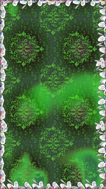 Raster illüstrasyonu. Güzel kumaş deseni. Bahar çiçekli, dikişsiz çiçek deseni..