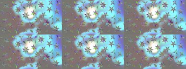 Moda baskısı. Raster illüstrasyonu. Çiçeğin suluboya çizimlerinin mükemmel deseni. Dekorasyon ve tasarım için güzel bir desen. Eski model. Suluboya çizim deseni.