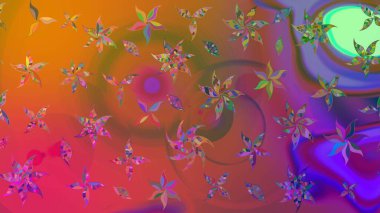 Şirin karalamalı çiçek desenli çizim. Eskiz tarzı kahverengi renklerde. El yapımı çiçek ve bitki koleksiyonu. Raster illüstrasyonu. Raster illüstrasyonu.