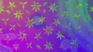 Eskiz modeli etnik tasarım. Yatak çarşafları, ceket, paket tasarımı, kumaş ve moda kavramları için tekstil baskısı. Çiçekleri, deniz kabukları, mandalaları ve suluboya efektleri olan deniz altyapısı.