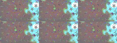 Tekstil tasarımı için gri renkli geleneksel halk çiçekleri buketi. Üzerinde gelincikler ve vadi zambakları olan renkli çiçek desenli nakış..