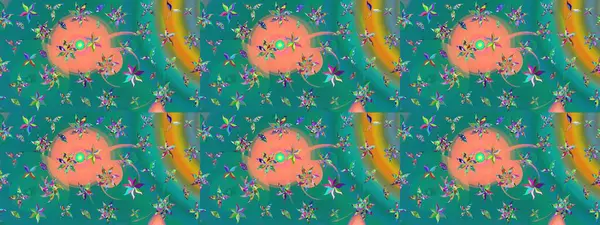Nakış desenli çiçek deseni. Parmak izi, kumaş, duvar kâğıdı, tekstil için raster dokusu. Renkli grunge soyut arkaplanı coloblue çiçekleri ile zenginleştir.