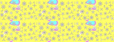 Yumuşak fayans. Paketleme, tekstil, duvar kâğıdı için çiçek eskizi. Raster 'ın taze dokusu. Klasik çiçek desenli. Yumuşak pamuk tasarımı.