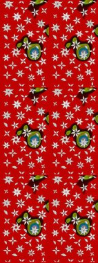 Raster illüstrasyonu. Çizim çiçek deseni duvar kâğıdı olarak kullanılabilir. Kırmızı renkte çiçekler.