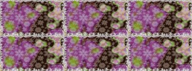 Çiçekleri, deniz kabukları, mandalaları ve suluboya efektleriyle donanma geçmişi. Yatak çarşafları, ceket, paket tasarımı, kumaş ve moda kavramları için tekstil baskısı. Kusursuz etnik tasarım.