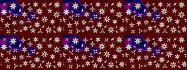 Kırmızı renkte çiçekler. Yumuşak, bahar çiçekli arka plan. Raster çiçek desenli ve çiçekli..