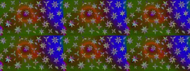 Kızılderili desenli desenli desenli şal deseni. Raster Henna dövme stili. Tekstil, tebrik kartı, boyama kitabı, telefon kılıfı baskısı için kullanılabilir. Etnik Mandala süsü.