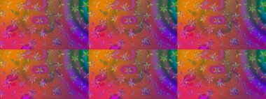 Bahar mevsimi. Mor renkli çiçekler. Nazik romantik baskı. Raster güzel bir çiçek deseni çizmiş. Tatil havası..