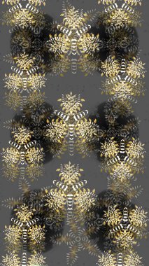 Xmas Frost kar taneleri izole edilmiş siluet sembolü. Kar Tanesi Raster simgesi arka plan gri, kahverengi ve bej rengi. Kış Noel 'inde kar bembeyaz kristal element. Raster. Meteoroloji buz koleksiyonu.