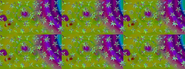 Yeşil renklerde. Raster illüstrasyonu. Anti-stres için Raster soyut şablon sayfası.