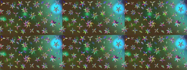 Çiçek yeşili eskiz deseni. Raster Yumuşak kumaş deseni. Klasik taslak çizimi. Raster çiçek izi..