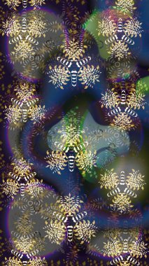 Ev dekoru. Fantezi çiçekli eskiz deseni, doğal duvar kağıdı, çiçek desenli kıvrım çizimi. Paisley el çizimi elementler.