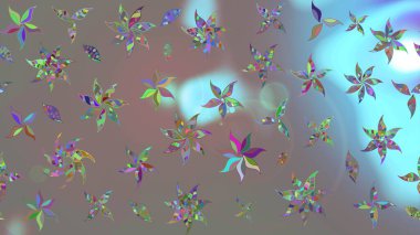 Gri renkli çiçekler. Sevimli çiçek raster deseni. Sketch Colour Spring Theme eskiz kalıbı. Düz Çiçek Elementleri Tasarımı.