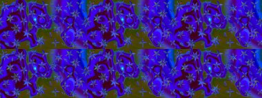 Küçük bir çiçekte eskiz deseni. Güzel kumaş deseni. Raster illüstrasyonu. Güzel çiçek arkaplanı..