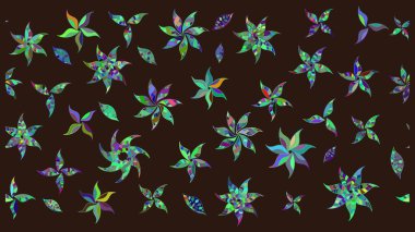 Raster illüstrasyonu. Kahverengi renklerde. Anti-stres için Raster soyut şablon sayfası.