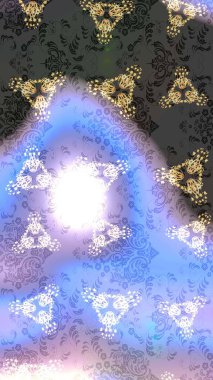 Renkli arka planda izole tatlı kar taneleri. Kar tanesi raster deseni. Raster illüstrasyonu. Mavi, gri ve nötr renklerde kar taneleri.