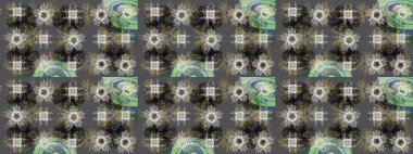 Düz kar karalama ikonları, yılbaşı afişi için kar taneleri silueti, kartlar. Yeni yıl kar tanesi. Gri, nötr ve yeşil renkler üzerine şirin soyut kar tanesi raster tasarımı.