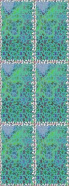 Mavi ve yeşil renkte renkli kelebeklerin eskiz arkaplanı. Tekstil, duvar kâğıtları, web sayfası arkaplanları ve yüzey dokuları için mükemmel. Raster illüstrasyonu.