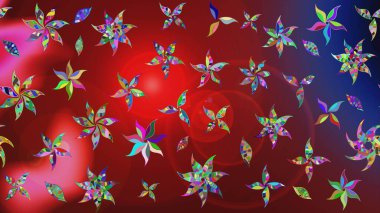 Parlak elementlerin. El çizimi Raster çizimi. Çizim çiçek deseni duvar kağıdı, web sitesi arkaplanı, paket kağıdı, davetiye, broşür, pankart veya web sitesi için kullanılabilir.