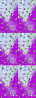 Tarafsız renklerde çiçekler. Renkli Yaz Temalı eskiz kalıbı. Düz Çiçek Elementleri Tasarımı. Sevimli çiçek raster deseni.