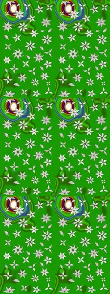 Küçük renkli çiçekler. Küçük çiçekte güzel bir desen. Robot resim. Motley illüstrasyonu. Çiçekli bahar çiçekleri. Moda baskıları için zarif bir şablon.