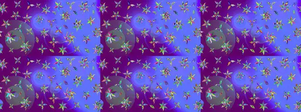 Raster deseni. Çiçekli çiçek deseni, suluboya. Süslü kumaş deseni.