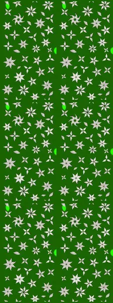 Elle boyanmış suluboya resim çizimleri, çiçekler ve bitkiler. Yeşil renkte çiçekler.