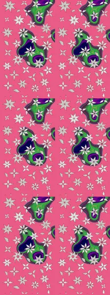 Zarif, parlak ve pembe çiçek desenli bir tasarım. Sabıka baskıları, bebek kıyafetleri, duvar kâğıtları, paket kutuları vb..