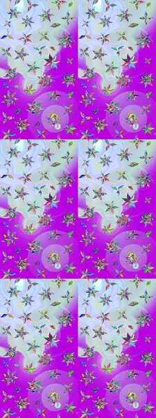 Tarafsız renklerde çiçekler. Renkli Yaz Temalı eskiz kalıbı. Düz Çiçek Elementleri Tasarımı. Sevimli çiçek raster deseni.