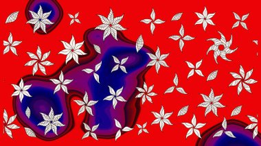 Raster güzel kumaş deseni çiziyor. Renkli Bahar Teması eskiz kalıbı. Çiçek deseni. Düz Çiçek Elementleri Tasarımı.