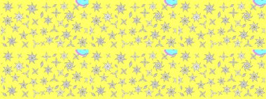 Eskiz arkaplan modeli. Suluboya, elle çizilmiş. Raster illüstrasyonu. Sarı yapraklı yabani çiçekler.