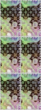 Modern çiçek arkaplanı. Halk tarzı. Moda baskıları için zarif bir şablon. Rengarenk çiçekleri ve yaprakları tarafsız renklerde inanılmaz bir çiçek deseni var..