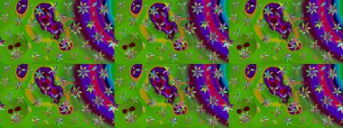 Egzotik çiçekler, botanik, yeşil renklerdeki parlak klasik doğa. Raster illüstrasyonu. Klasik tropikal doğal elementlerin suluboya seti.