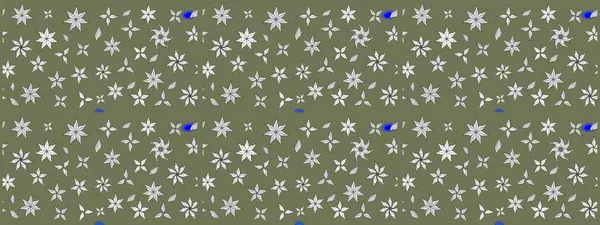 Suluboya çizim kalıbı. Çiçek izi. Suluboya tarzında yeşil renkte çiçekler.