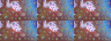 Raster illüstrasyonu. Modaya uygun kumaş deseni. Tony 'nin kumaş kalıbını çiz. Küçük çiçekte sevimli çiçek deseni var..