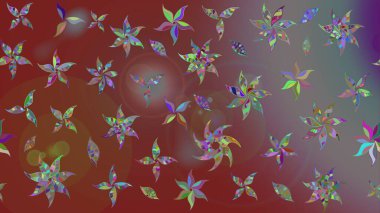 Karalama elementleri. Çizim çiçek deseni duvar kağıdı, web sitesi arka planı, ambalaj kağıdı, davetiye, broşür, afiş veya web sitesi için kullanılabilir. El çizimi Raster illüstrasyonu.