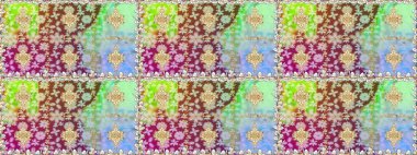 Düz elle çizilmiş klasik koleksiyon. Raster altın pürüzsüz desen. Arkaplan, kumaş, altın duvar kağıdı. Altın elementlerle nötr renklerde altın desen.