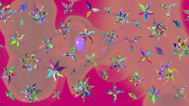 Çiçek deseni. Flower eskiz arka planı. Raster illüstrasyonu. Şatafatlı bahar bahçesi dokusu.