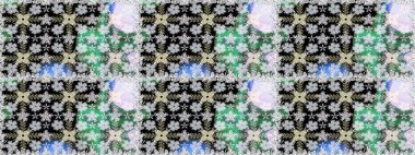 Düz Çiçek Elementleri Tasarımı. Renkli Bahar Temalı Kusursuz Arkaplan. Raster illüstrasyonunda kusursuz çiçek deseni. Tarafsız renklerde çiçekler.