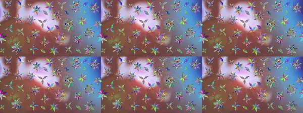 Raster illüstrasyonu. Modaya uygun kumaş deseni. Tony 'nin kumaş kalıbını çiz. Küçük çiçekte sevimli çiçek deseni var..